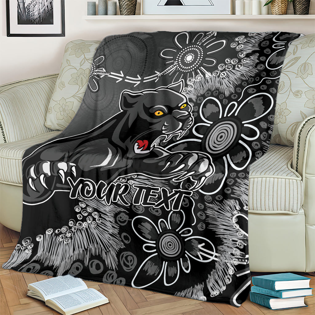 Personalised Panthers NAIDOC Week 2024 Blanket Aboriginal Fire Burning Sparks
