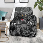 Personalised Panthers NAIDOC Week 2024 Blanket Aboriginal Fire Burning Sparks