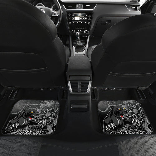 Personalised Panthers NAIDOC Week 2024 Car Mats Aboriginal Fire Burning Sparks
