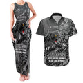 Personalised Panthers NAIDOC Week 2024 Couples Matching Tank Maxi Dress and Hawaiian Shirt Aboriginal Fire Burning Sparks