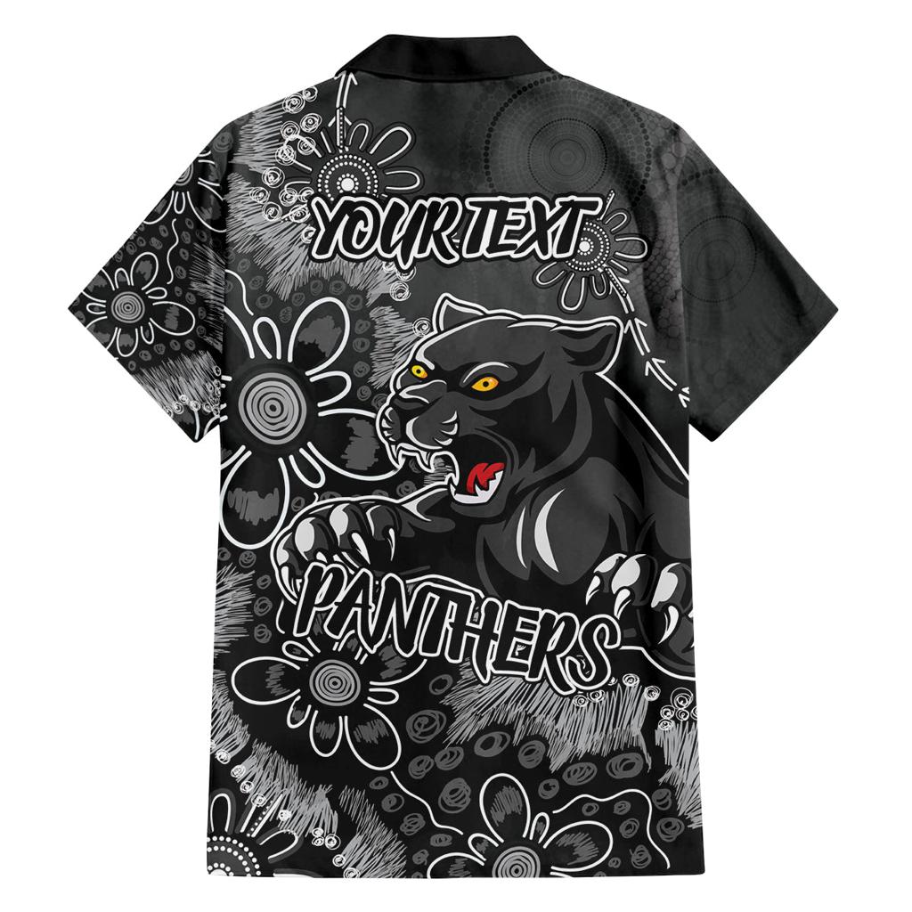 Personalised Panthers NAIDOC Week 2024 Family Matching Long Sleeve Bodycon Dress and Hawaiian Shirt Aboriginal Fire Burning Sparks
