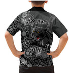 Personalised Panthers NAIDOC Week 2024 Family Matching Mermaid Dress and Hawaiian Shirt Aboriginal Fire Burning Sparks