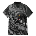 Personalised Panthers NAIDOC Week 2024 Family Matching Mermaid Dress and Hawaiian Shirt Aboriginal Fire Burning Sparks