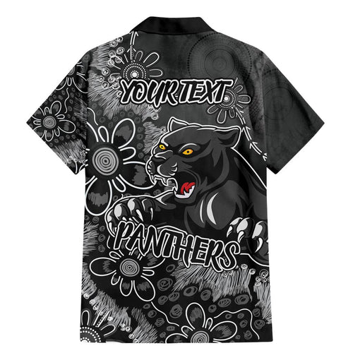 Personalised Panthers NAIDOC Week 2024 Family Matching Mermaid Dress and Hawaiian Shirt Aboriginal Fire Burning Sparks