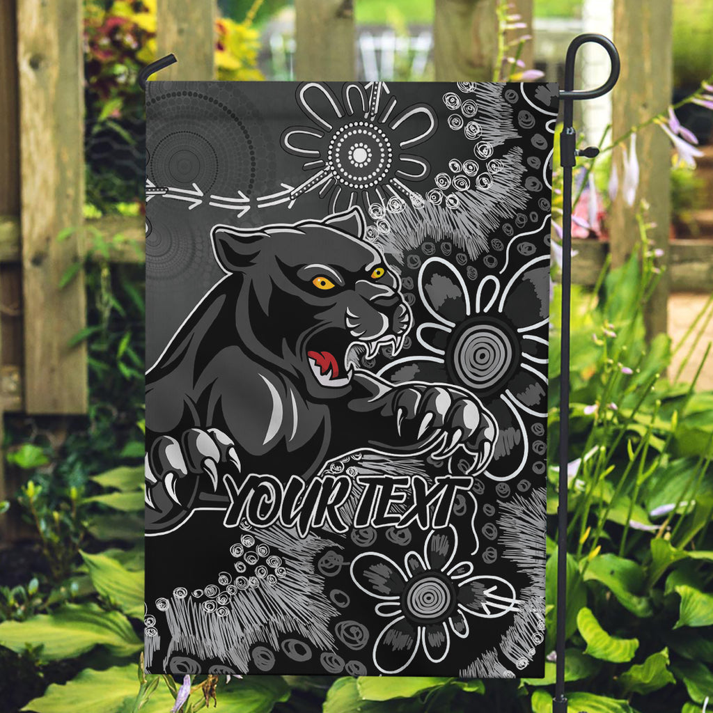 Personalised Panthers NAIDOC Week 2024 Garden Flag Aboriginal Fire Burning Sparks