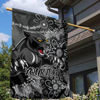 Personalised Panthers NAIDOC Week 2024 Garden Flag Aboriginal Fire Burning Sparks
