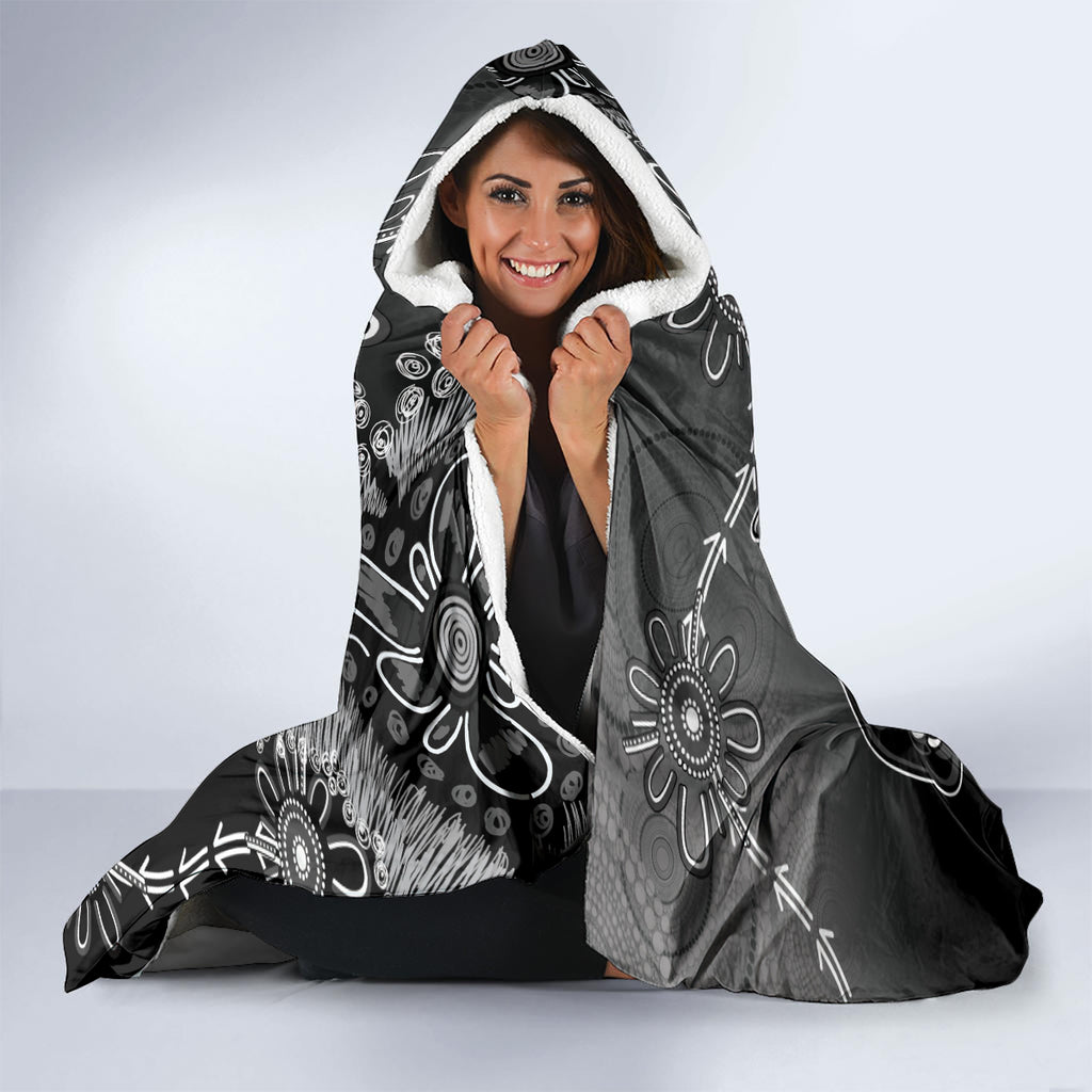 Personalised Panthers NAIDOC Week 2024 Hooded Blanket Aboriginal Fire Burning Sparks