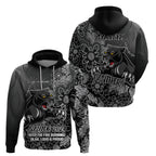 Personalised Panthers NAIDOC Week 2024 Hoodie Aboriginal Fire Burning Sparks