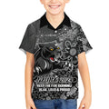 Personalised Panthers NAIDOC Week 2024 Kid Hawaiian Shirt Aboriginal Fire Burning Sparks