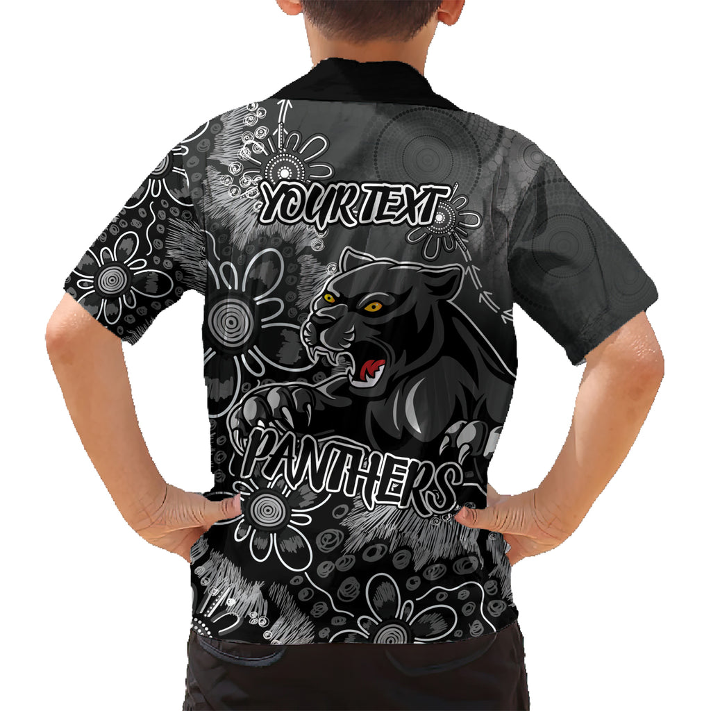 Personalised Panthers NAIDOC Week 2024 Kid Hawaiian Shirt Aboriginal Fire Burning Sparks