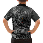 Personalised Panthers NAIDOC Week 2024 Kid Hawaiian Shirt Aboriginal Fire Burning Sparks