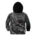 Personalised Panthers NAIDOC Week 2024 Kid Hoodie Aboriginal Fire Burning Sparks