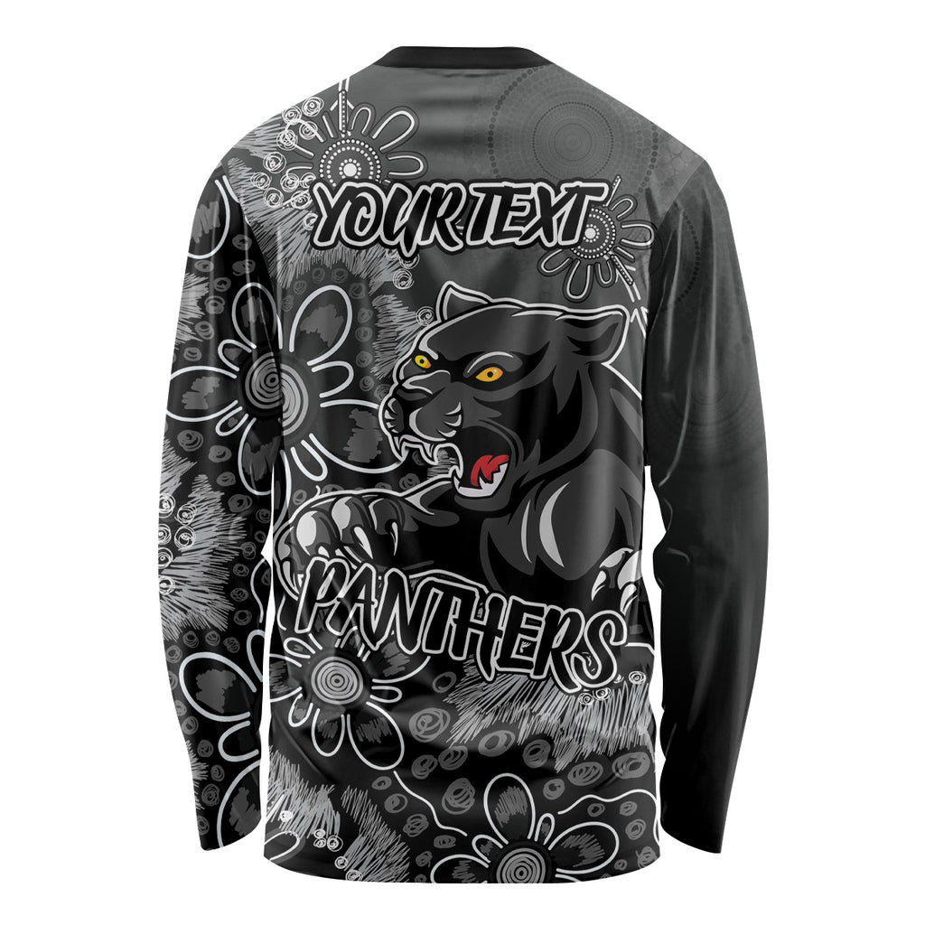 Personalised Panthers NAIDOC Week 2024 Long Sleeve Shirt Aboriginal Fire Burning Sparks
