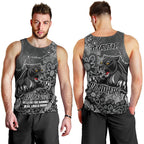 Personalised Panthers NAIDOC Week 2024 Men Tank Top Aboriginal Fire Burning Sparks