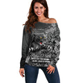 Personalised Panthers NAIDOC Week 2024 Off Shoulder Sweater Aboriginal Fire Burning Sparks
