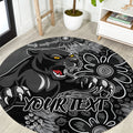Personalised Panthers NAIDOC Week 2024 Round Carpet Aboriginal Fire Burning Sparks