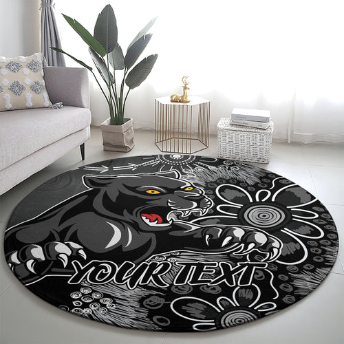 Personalised Panthers NAIDOC Week 2024 Round Carpet Aboriginal Fire Burning Sparks