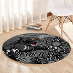 Personalised Panthers NAIDOC Week 2024 Round Carpet Aboriginal Fire Burning Sparks