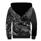 Personalised Panthers NAIDOC Week 2024 Sherpa Hoodie Aboriginal Fire Burning Sparks