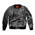 Personalised Panthers NAIDOC Week 2024 Sleeve Zip Bomber Jacket Aboriginal Fire Burning Sparks