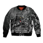 Personalised Panthers NAIDOC Week 2024 Sleeve Zip Bomber Jacket Aboriginal Fire Burning Sparks