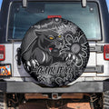 Personalised Panthers NAIDOC Week 2024 Spare Tire Cover Aboriginal Fire Burning Sparks