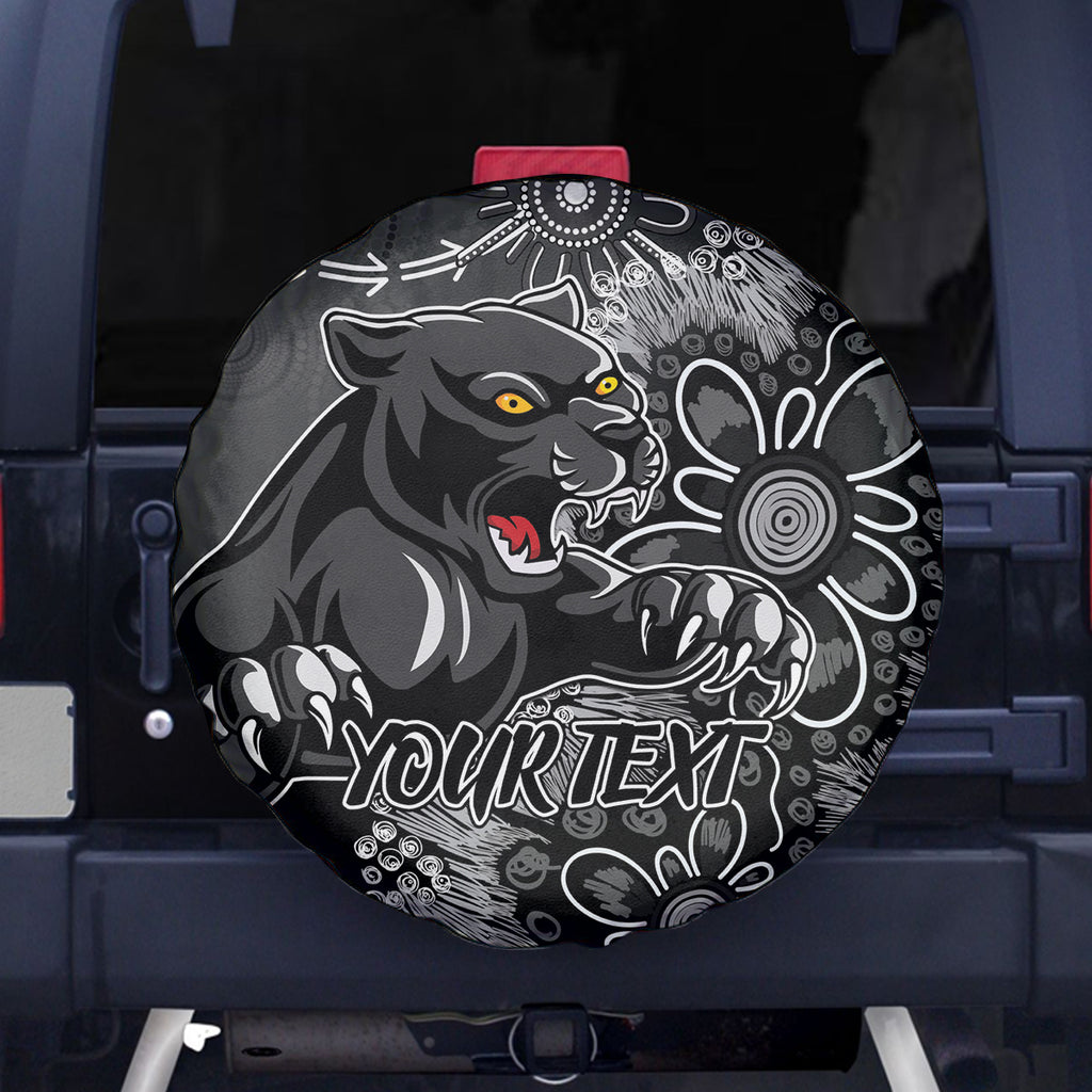 Personalised Panthers NAIDOC Week 2024 Spare Tire Cover Aboriginal Fire Burning Sparks