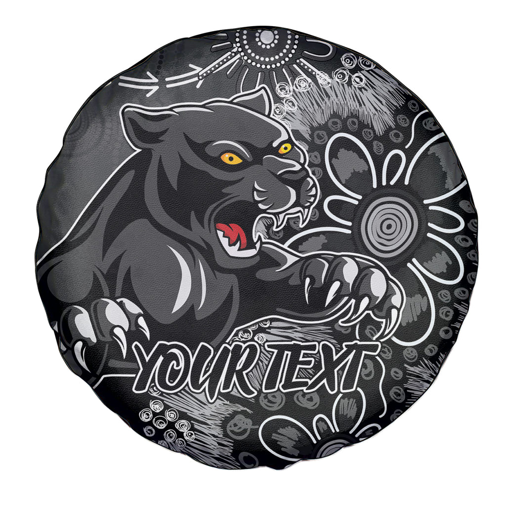 Personalised Panthers NAIDOC Week 2024 Spare Tire Cover Aboriginal Fire Burning Sparks