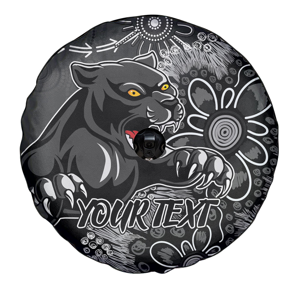 Personalised Panthers NAIDOC Week 2024 Spare Tire Cover Aboriginal Fire Burning Sparks