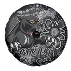 Personalised Panthers NAIDOC Week 2024 Spare Tire Cover Aboriginal Fire Burning Sparks