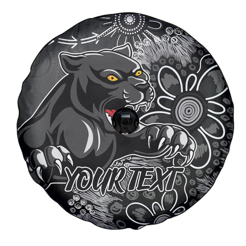 Personalised Panthers NAIDOC Week 2024 Spare Tire Cover Aboriginal Fire Burning Sparks
