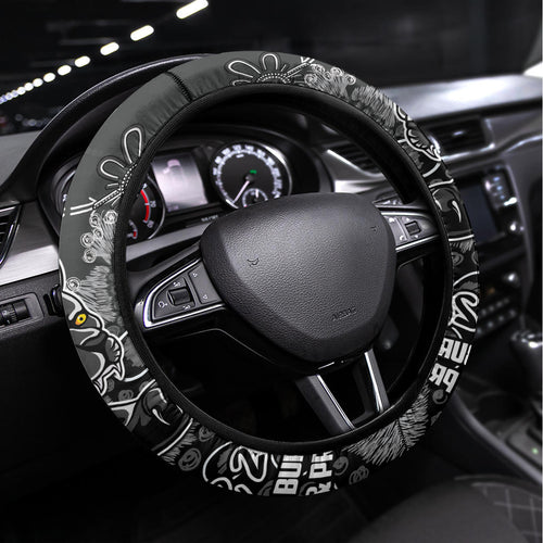Panthers NAIDOC Week 2024 Steering Wheel Cover Aboriginal Fire Burning Sparks