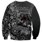 Personalised Panthers NAIDOC Week 2024 Sweatshirt Aboriginal Fire Burning Sparks