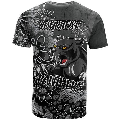 Personalised Panthers NAIDOC Week 2024 T Shirt Aboriginal Fire Burning Sparks