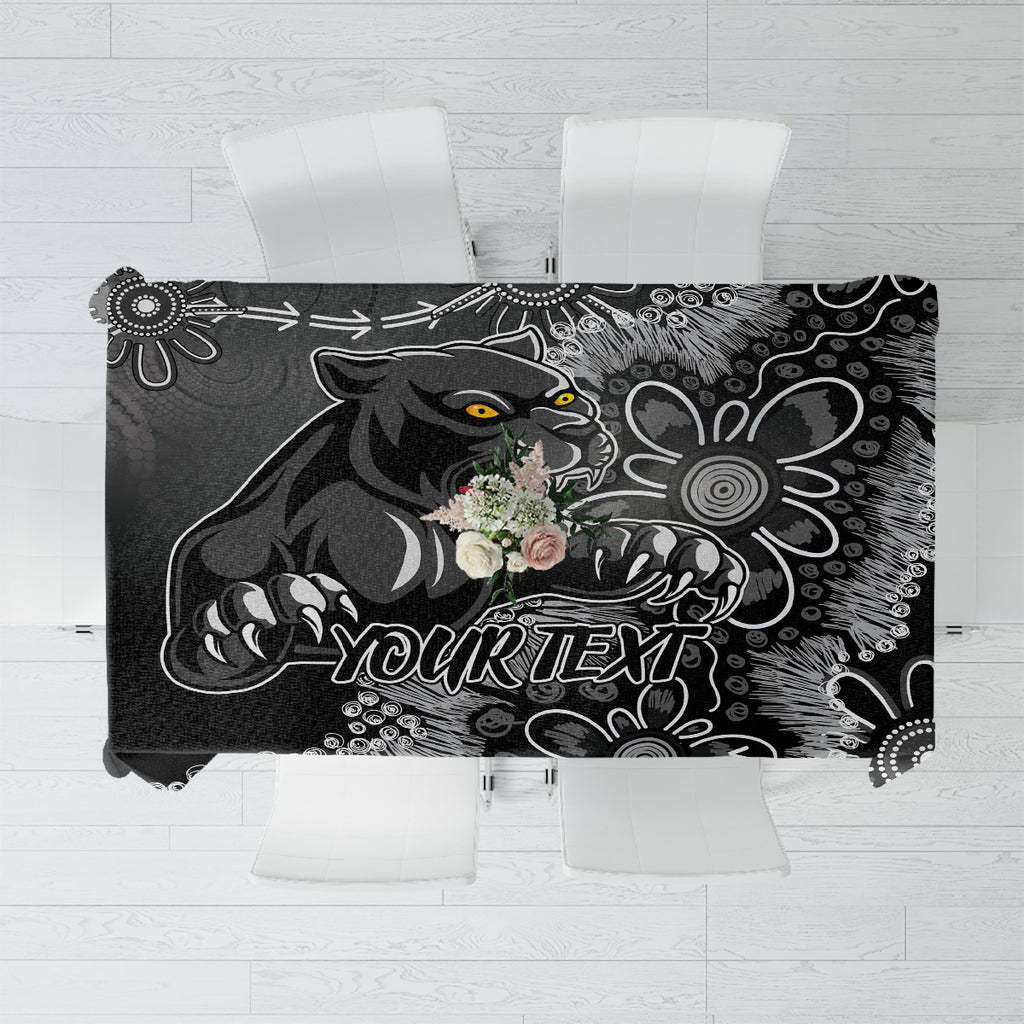 Personalised Panthers NAIDOC Week 2024 Tablecloth Aboriginal Fire Burning Sparks