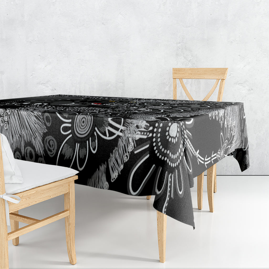 Personalised Panthers NAIDOC Week 2024 Tablecloth Aboriginal Fire Burning Sparks
