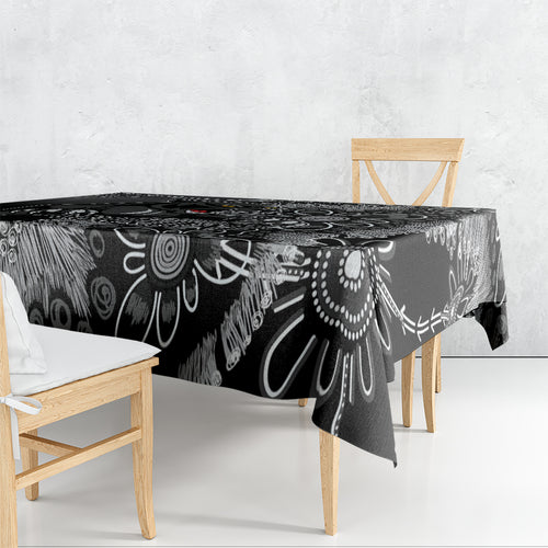 Personalised Panthers NAIDOC Week 2024 Tablecloth Aboriginal Fire Burning Sparks