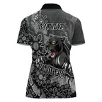 Personalised Panthers NAIDOC Week 2024 Women Polo Shirt Aboriginal Fire Burning Sparks