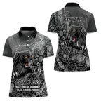 Personalised Panthers NAIDOC Week 2024 Women Polo Shirt Aboriginal Fire Burning Sparks