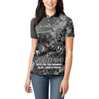 Personalised Panthers NAIDOC Week 2024 Women Polo Shirt Aboriginal Fire Burning Sparks