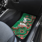 Personalised Rabbitohs NAIDOC Week 2024 Car Mats Aboriginal Fire Burning Sparks
