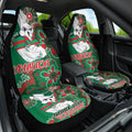 Personalised Rabbitohs NAIDOC Week 2024 Car Seat Cover Aboriginal Fire Burning Sparks