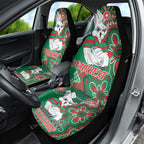 Personalised Rabbitohs NAIDOC Week 2024 Car Seat Cover Aboriginal Fire Burning Sparks