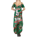 Personalised Rabbitohs NAIDOC Week 2024 Family Matching Summer Maxi Dress and Hawaiian Shirt Aboriginal Fire Burning Sparks