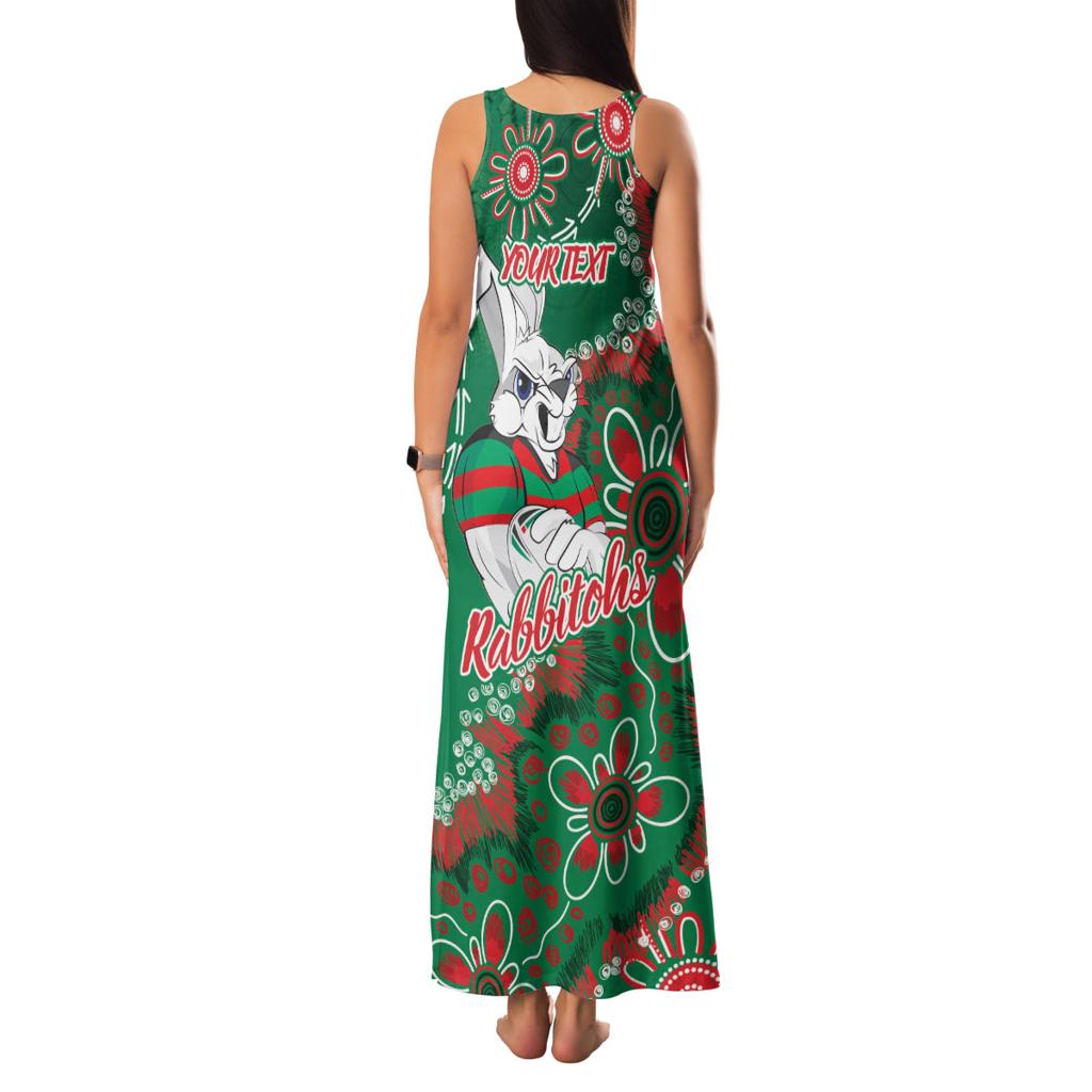 Personalised Rabbitohs NAIDOC Week 2024 Family Matching Tank Maxi Dress and Hawaiian Shirt Aboriginal Fire Burning Sparks