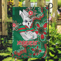 Personalised Rabbitohs NAIDOC Week 2024 Garden Flag Aboriginal Fire Burning Sparks