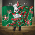 Personalised Rabbitohs NAIDOC Week 2024 Hooded Blanket Aboriginal Fire Burning Sparks