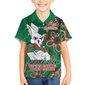 Personalised Rabbitohs NAIDOC Week 2024 Kid Hawaiian Shirt Aboriginal Fire Burning Sparks