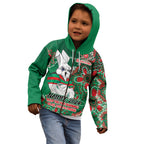 Personalised Rabbitohs NAIDOC Week 2024 Kid Hoodie Aboriginal Fire Burning Sparks