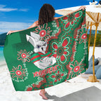 Personalised Rabbitohs NAIDOC Week 2024 Sarong Aboriginal Fire Burning Sparks